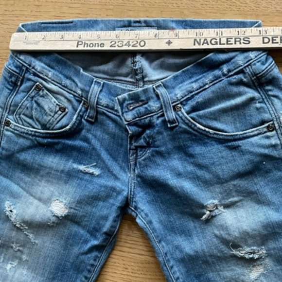 LEE WOMEN’S LOW RISE SKINNY JEANS W25 L31 “Lynn” Narrow Fit, Distressed Look - Picture 5 of 13